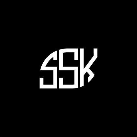 SSK letter logo design on black background. SSK creative initials letter logo concept. SSK ...