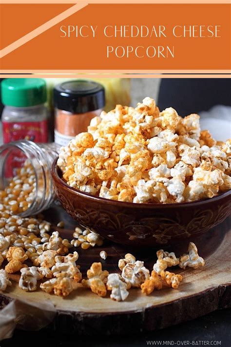 Spicy Cheddar Cheese Popcorn | Recipe | Cheddar, Cheddar popcorn ...