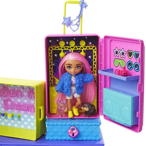 Barbie Extra Pets & Minis Playset With Exclusive Doll 2 Puppies & Accessories Multicolor| Kidinn