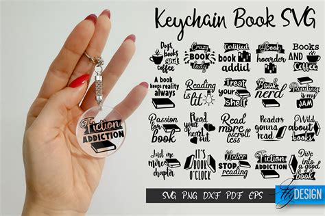 Keychain Book SVG. Book Quotes SVG Graphic by flydesignsvg · Creative Fabrica