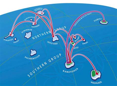 The Timetablist: Air Rarotonga Route Map, 2009