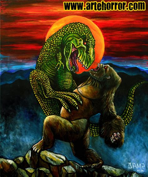 King Kong vs T.Rex by JosefVonDoom on DeviantArt