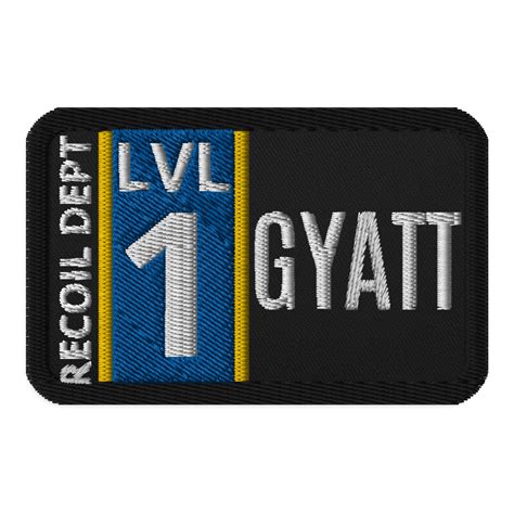 Identity Patches: Level One Gyatt Officer, Department of Recoil – Red ...