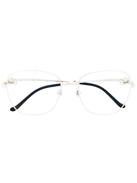 Cartier Eyewear 라운드 프레임 안경 - Farfetch