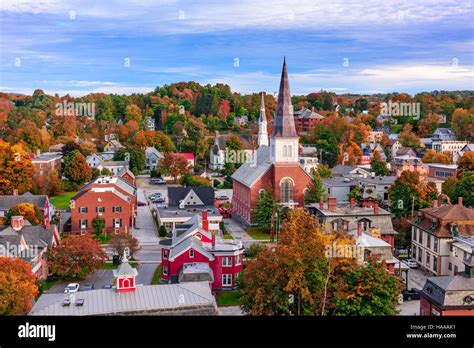 Montpelier, Vermont, USA town skyline Stock Photo - Alamy