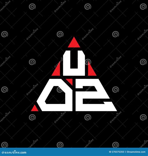 UOZ Triangle Letter Logo Design with Triangle Shape. UOZ Triangle Logo Design Monogram Stock ...