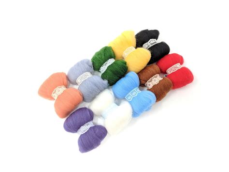 Wool Set of 10 Colors Bold Basic Colors, 8 Grams Each Color - Etsy