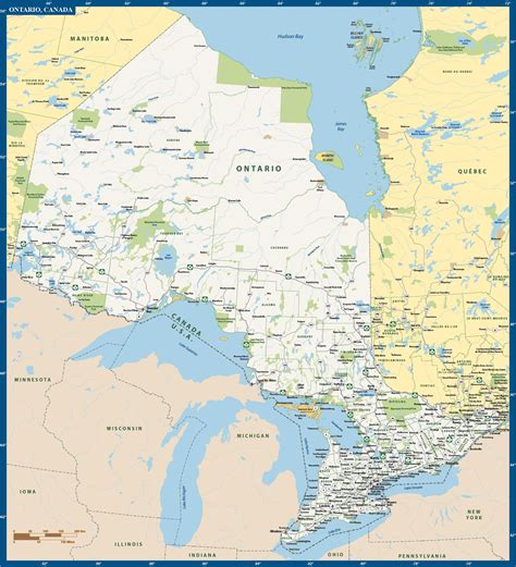 Ontario Province Map | Digital Vector | Creative Force