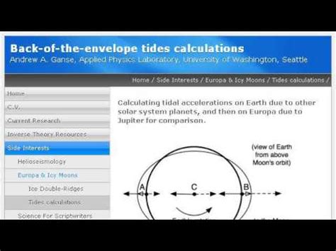 How-To Calculate Tidal Range - YouTube