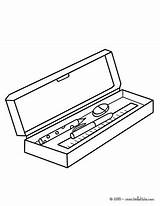 Pencil Case Coloring Coloring Pages sketch template