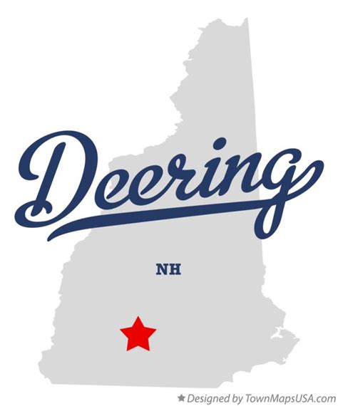 Map of Deering, NH, New Hampshire