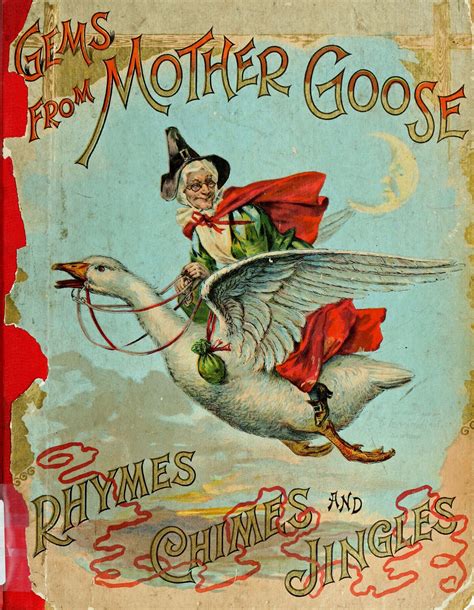 Vintage Ephemera: Children's book illustration, Mother Goose, C. 1899