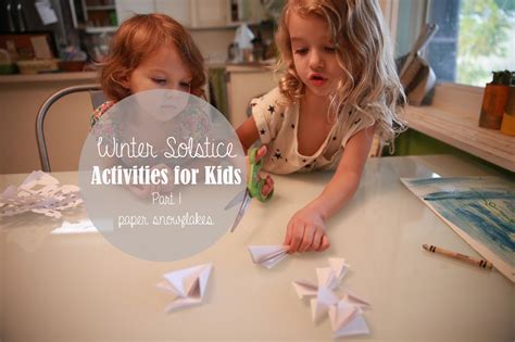 Hawks and honey: Winter Solstice Activities for Kids {Paper Snowflakes}