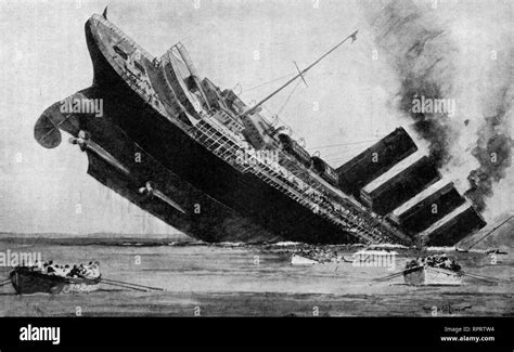 Wwi sinking rms lusitania hi-res stock photography and images - Alamy