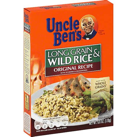 Uncle Bens Wild Rice, with 23 Herbs and Seasoning, Long Grain, Original Recipe | Rice Dishes ...