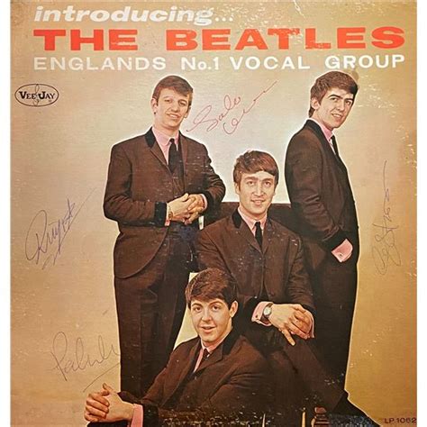 Signed Beatles Introducing The Beatles Album Cover