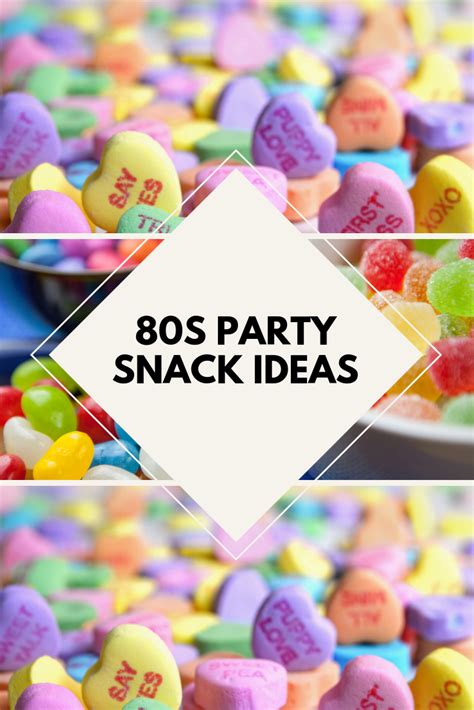 Best 80's Party Snacks | 80s party foods, 80s birthday parties, 80s party