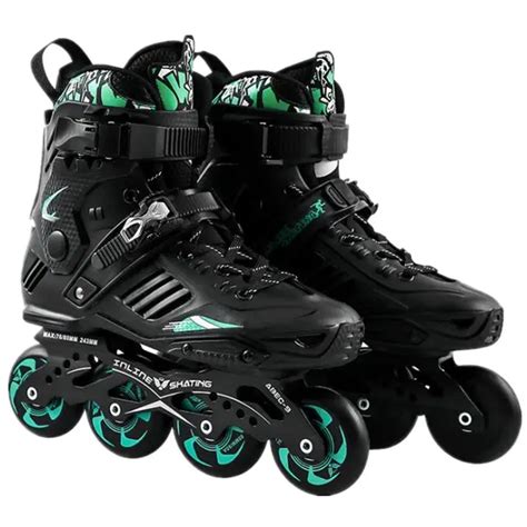 New Professional Smooth Sliding Inline Skates Adult Skating 4 Wheels ...