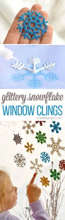 Sparkly Snowflake Window Clings