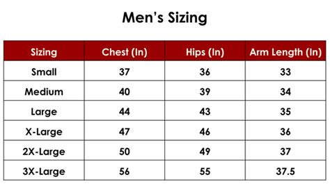 Men's Patagonia Size Chart – The Harvard Shop