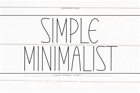 Simple Minimalist Regular | PREMIUM Font