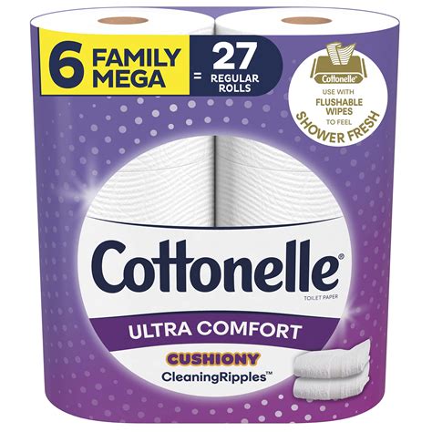 Buy Cottonelle Ultra Comfort Toilet Paper with Cushiony CleaningRipples ...