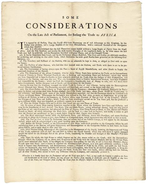 The Royal African Company fights for a monopoly on the slave trade (2 of 2) - Rare & Antique Maps