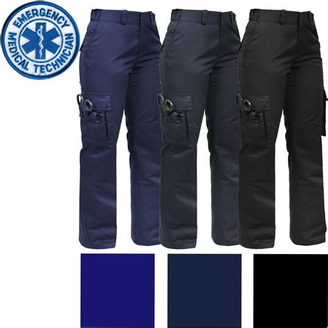 Womens Tactical EMS EMT Pants, Ladies Cargo Uniform 9-Pocket Official Duty Work - Pants