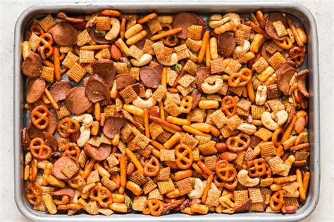 Sweet Salty and Spicy Chex Mix Recipe - CurryTrail