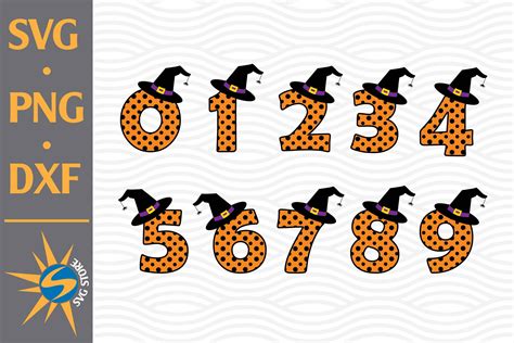 Halloween Numbers SVG, PNG, DXF Digital Files Include By SVGStoreShop ...