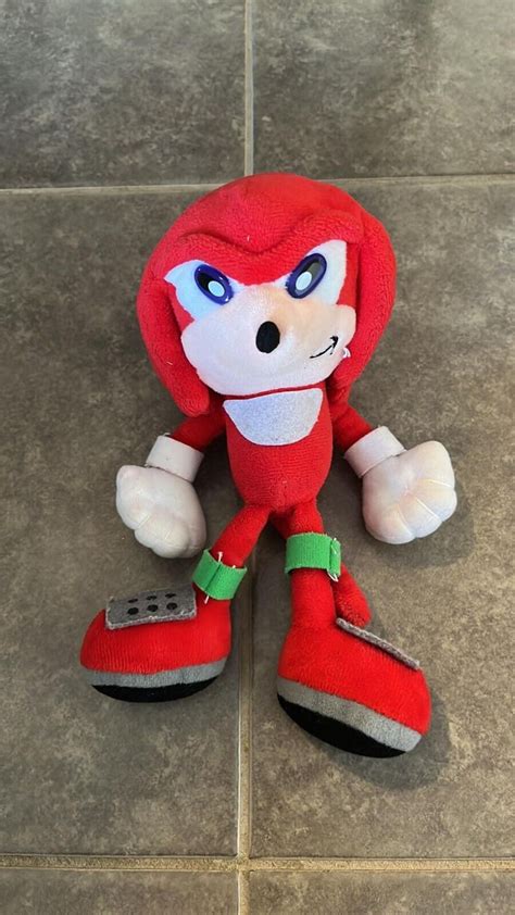 Sonic the Hedgehog Knuckles Plush Toy 8 Inches - Etsy