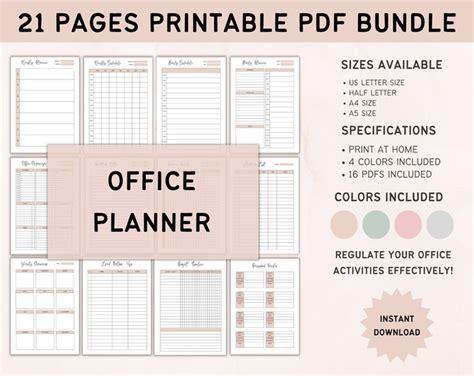 Office Work Planner and Organizer Work to Do Checklist - Etsy