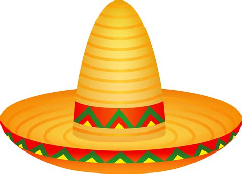 Mexican Hats Clip Art And More - Mexican Hat Transparent Background - Png Download - Full Size ...