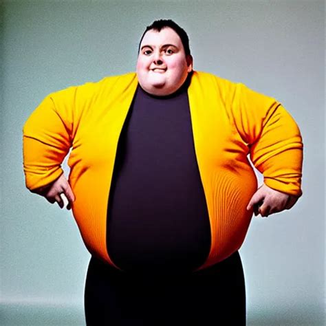 a vibrant portrait photograph of the fattest man on | Stable Diffusion