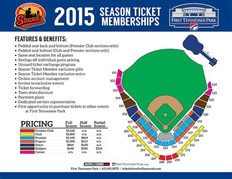 Nashville Sounds release First Tennesee Park Seating Map, Ticket Plans ...