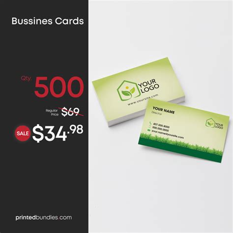 Landscaping Company Business Cards - PrintedBundles.com