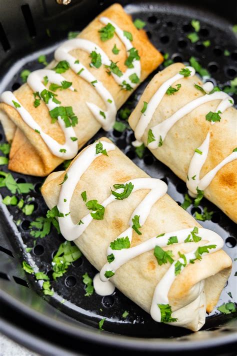 Air Fryer Chimichangas - The Stay At Home Chef