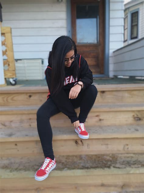 Red Vans Outfit Tumblr