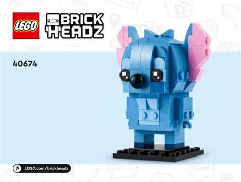 LEGO 40674 Stitch Instructions, BrickHeadz - Disney