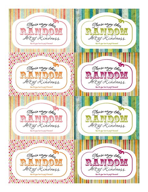 Kindness Cards Free Printable