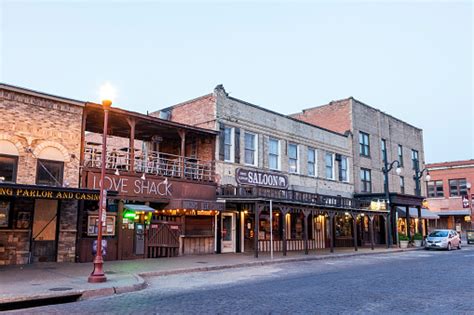 Stockyards Historic District In Fort Worth Stock Photo - Download Image ...