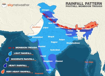 Know all about Monsoon trough, the backbone of Southwest Monsoon | Skymet Weather Services