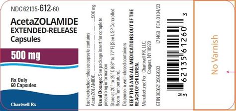 Acetazolamide Capsules: Package Insert - Drugs.com