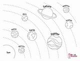 Preschool Solar System Coloring Pages sketch template