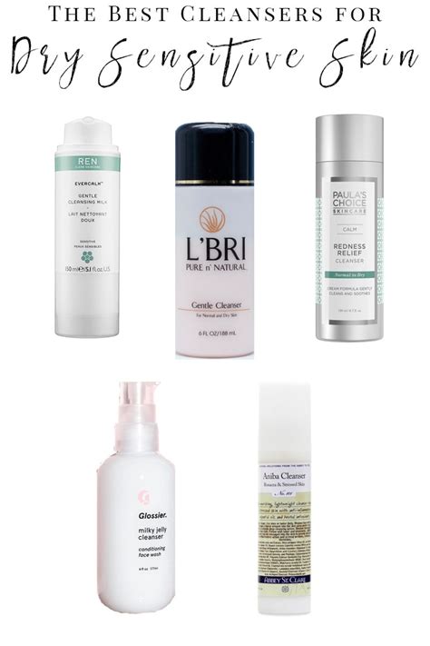 Best Facial Cleansers for Sensitive Dry Skin -Favorite Face Wash Products