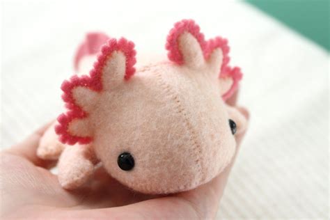 PDF Pattern Felt Axolotl Plush - Etsy | Sewing stuffed animals, Felt ...