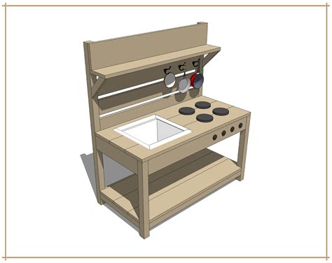 Mud Kitchen DIY Plans Easy Build Kid's Mud Kitchen | Etsy