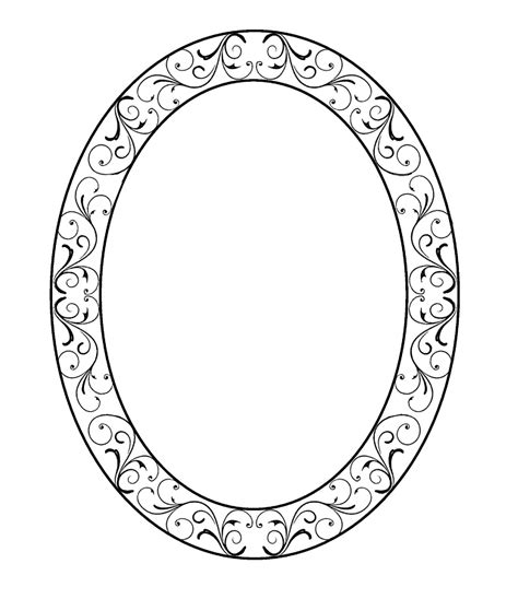 Oval Frame In Black Swirls Free Stock Photo - Public Domain Pictures