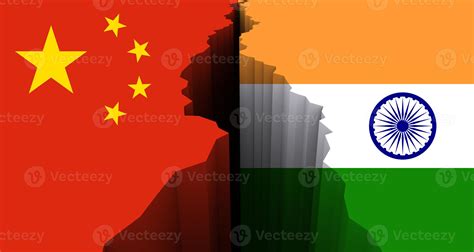 India vs China, Flags of India and China, 16561908 Stock Photo at Vecteezy