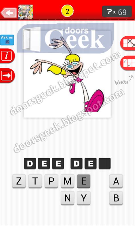 Guess The Cartoon Level 4-2 ~ Doors Geek